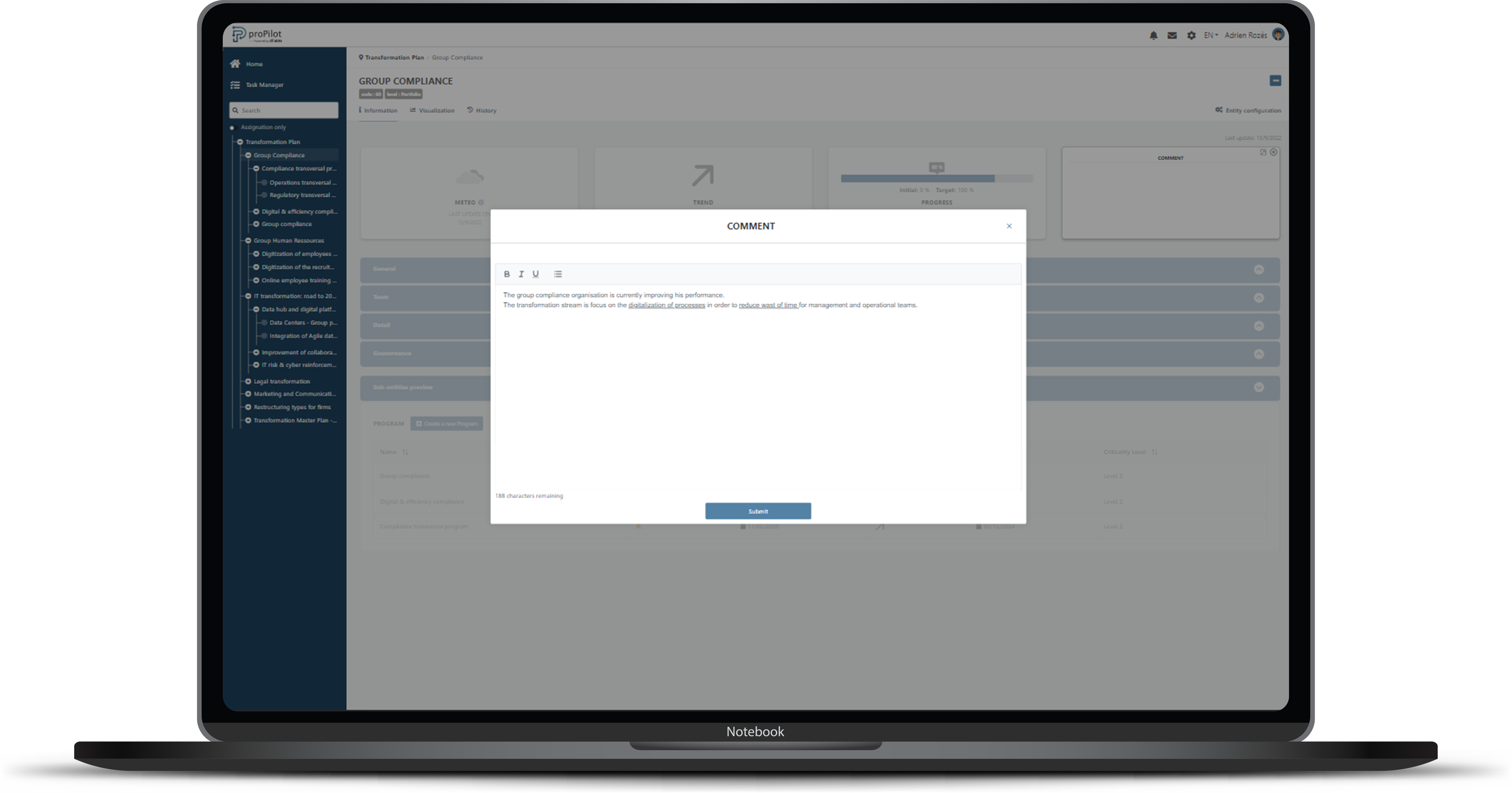 proPilot 1.4 - Product Screenshot - Information.png