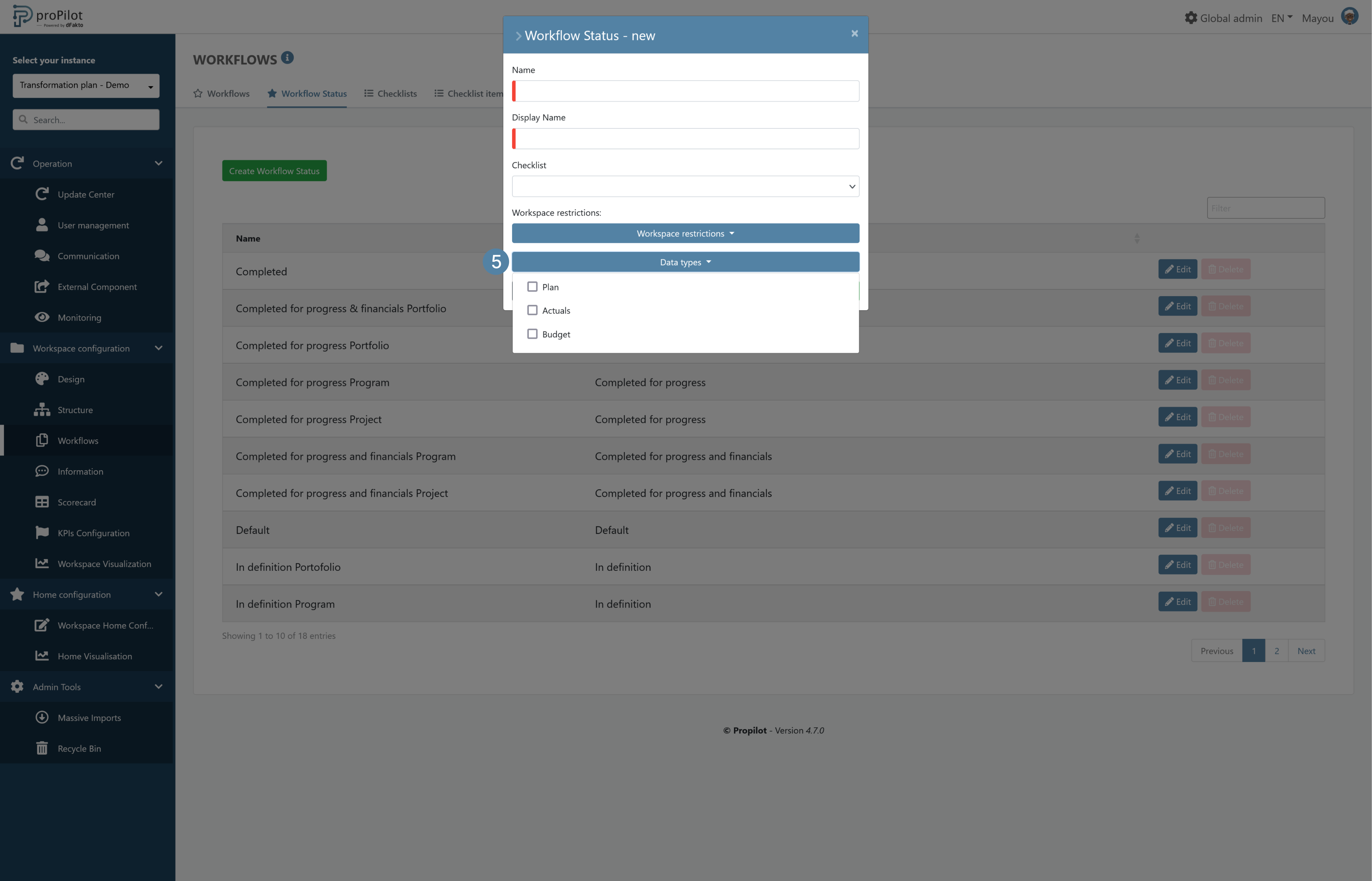admin workflow status create workflow form data types.png