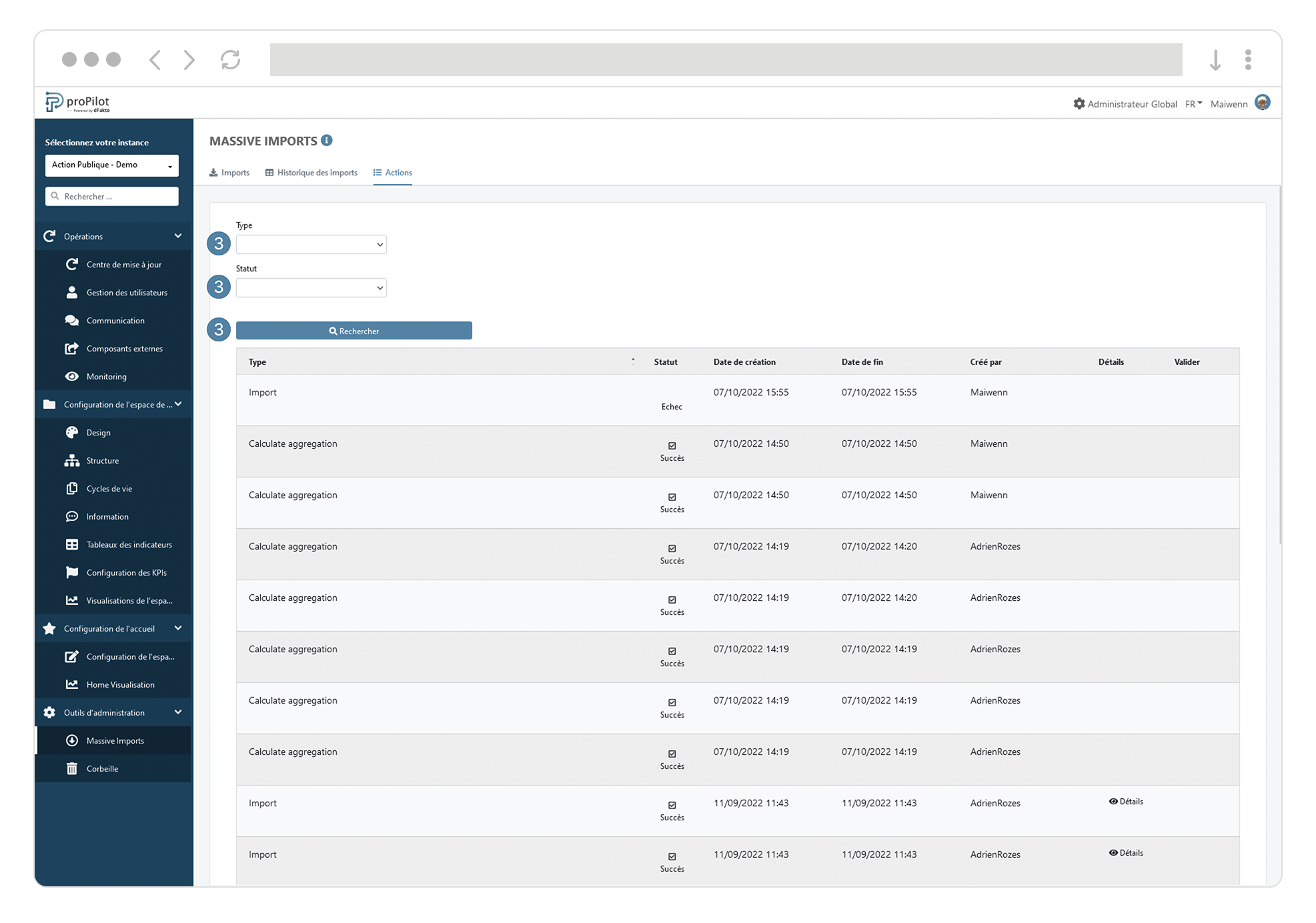 admin massive imports import jobs filtre FR.png