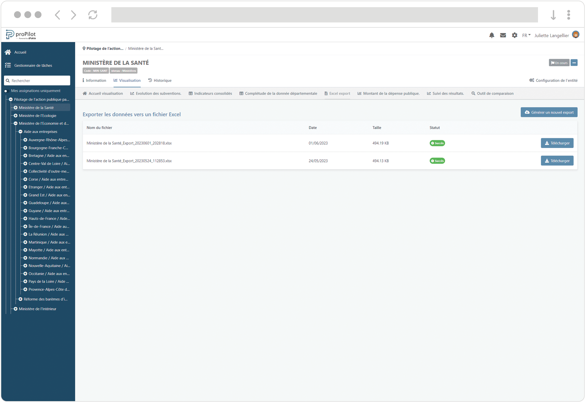 Brower screenshot- visualisation export excel.png