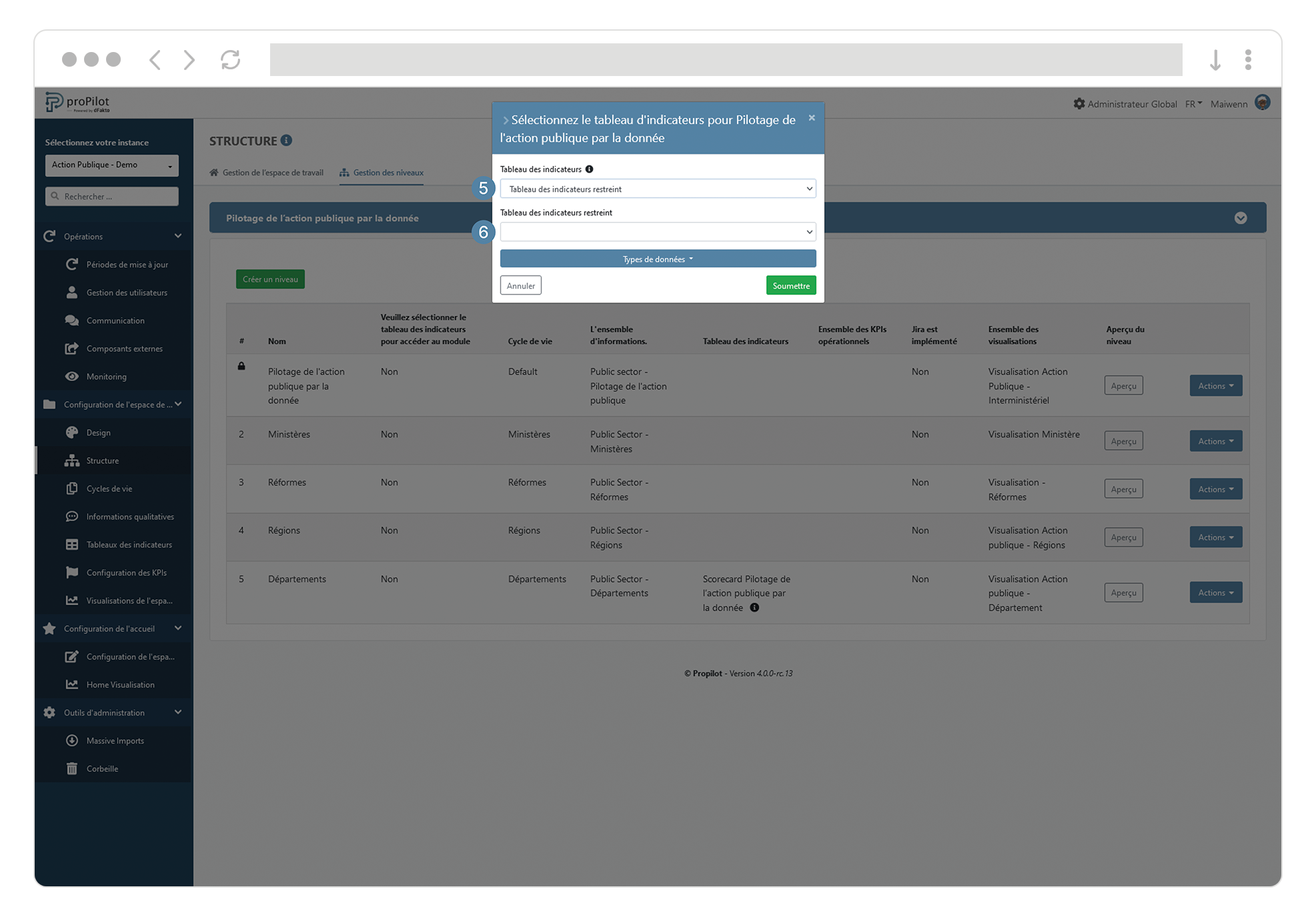 admin gestion niveau action scorecard restreit FR.png