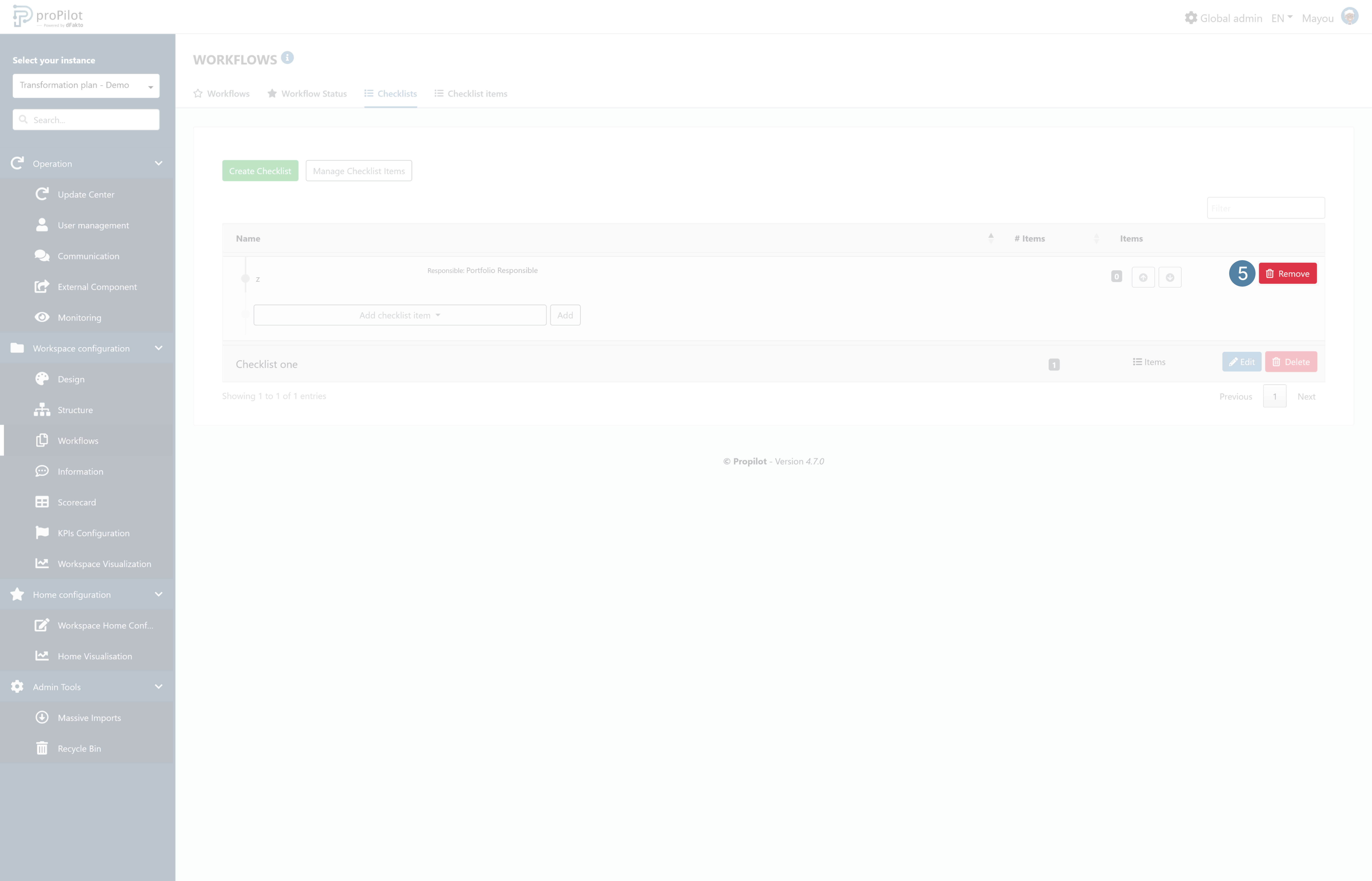 admin workflow checklists edit items remove item.png